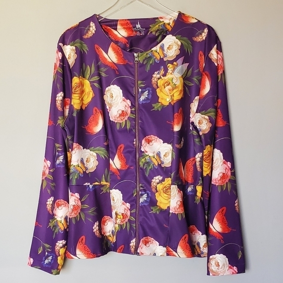 Disney Parks Tinkerbell Fairy Zip Front Jacket - Picture 6 of 6